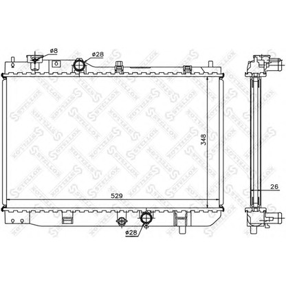 Foto Radiatore, Raffreddamento motore STELLOX 1025840SX