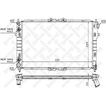 Foto Radiatore, Raffreddamento motore STELLOX 1025858SX