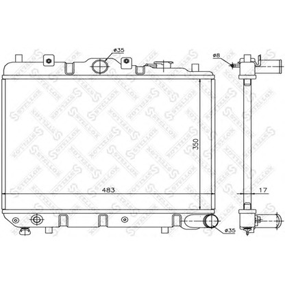 Photo Radiator, engine cooling STELLOX 1025864SX