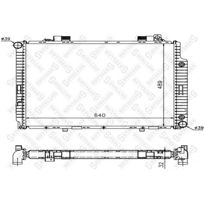 Фото Радиатор, охлаждение двигателя STELLOX 1025896SX