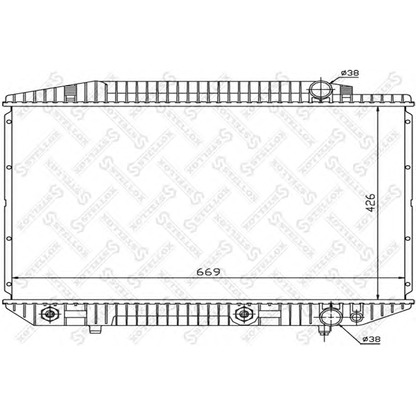 Photo Radiateur, refroidissement du moteur STELLOX 1025911SX