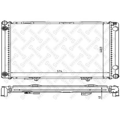 Photo Radiator, engine cooling STELLOX 1025927SX