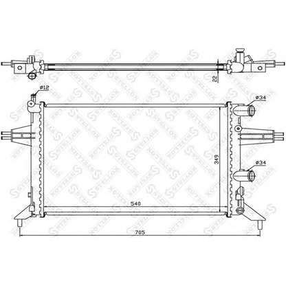 Foto Radiatore, Raffreddamento motore STELLOX 1025998SX