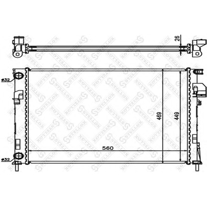 Foto Radiatore, Raffreddamento motore STELLOX 1026003SX