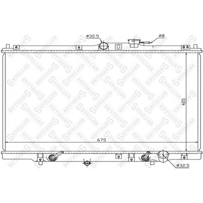 Photo Radiator, engine cooling STELLOX 1026087SX