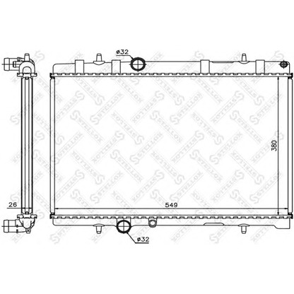 Photo Radiateur, refroidissement du moteur STELLOX 1026122SX