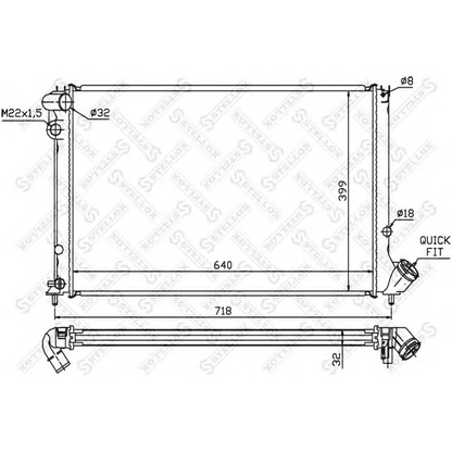 Foto Radiatore, Raffreddamento motore STELLOX 1026152SX