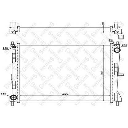 Фото Радиатор, охлаждение двигателя STELLOX 1026159SX