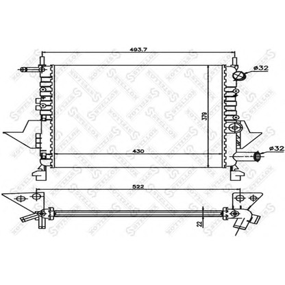 Foto Radiatore, Raffreddamento motore STELLOX 1026190SX