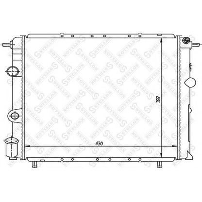 Photo Radiateur, refroidissement du moteur STELLOX 1026200SX