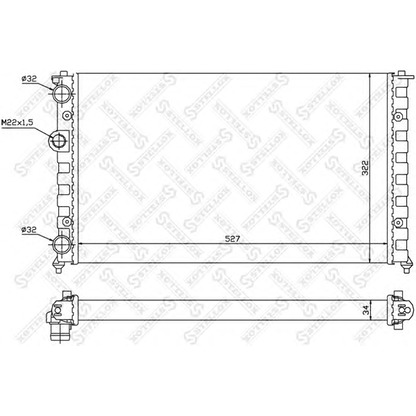 Foto Radiatore, Raffreddamento motore STELLOX 1026223SX