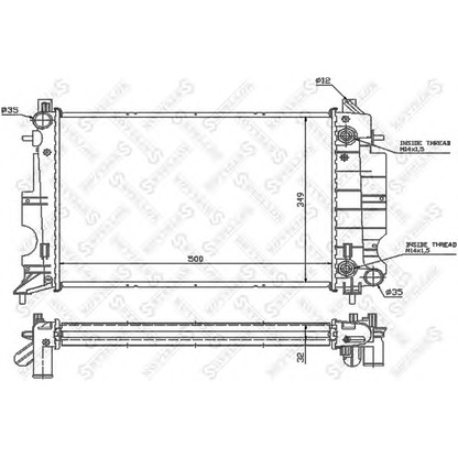 Photo Radiateur, refroidissement du moteur STELLOX 1026231SX