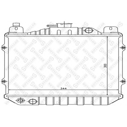 Photo Radiateur, refroidissement du moteur STELLOX 1026237SX