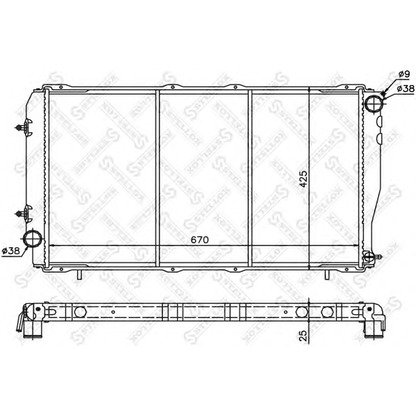 Photo Radiateur, refroidissement du moteur STELLOX 1026242SX