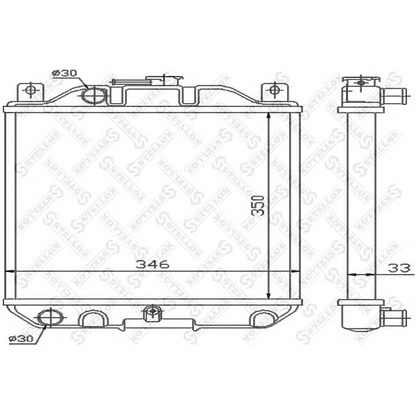 Photo Radiateur, refroidissement du moteur STELLOX 1026262SX