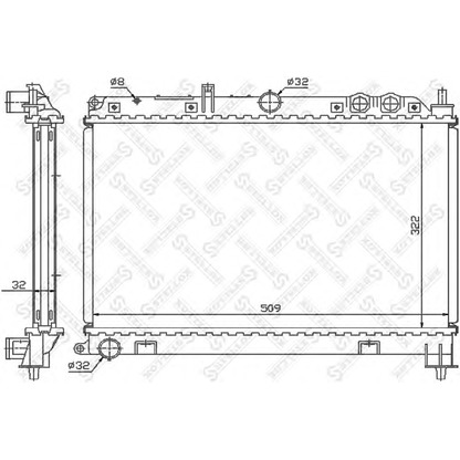 Photo Radiator, engine cooling STELLOX 1026273SX