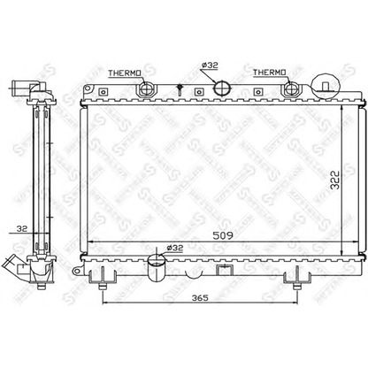 Foto Radiatore, Raffreddamento motore STELLOX 1026280SX