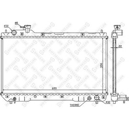Zdjęcie Chłodnica, układ chłodzenia silnika STELLOX 1026300SX