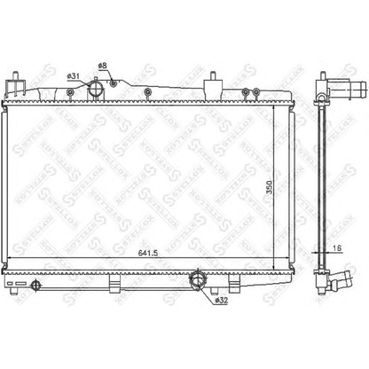 Photo Radiateur, refroidissement du moteur STELLOX 1026314SX