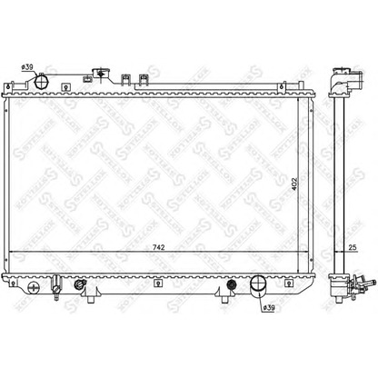 Photo Radiateur, refroidissement du moteur STELLOX 1026316SX