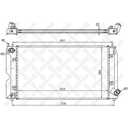 Foto Radiatore, Raffreddamento motore STELLOX 1026326SX