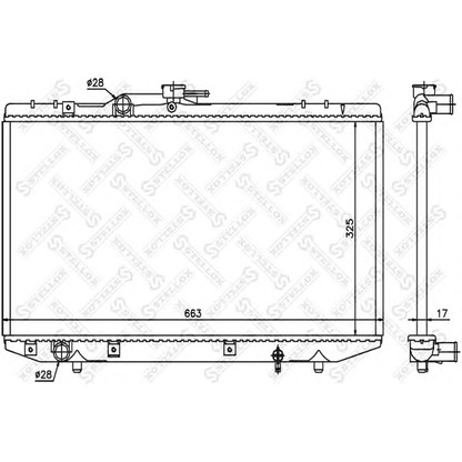 Фото Радиатор, охлаждение двигателя STELLOX 1026392SX