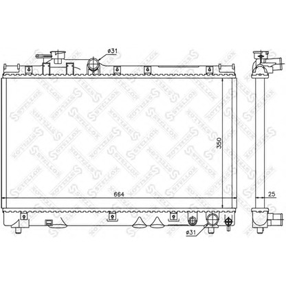 Photo Radiateur, refroidissement du moteur STELLOX 1026395SX