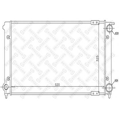 Photo Radiateur, refroidissement du moteur STELLOX 1026414SX