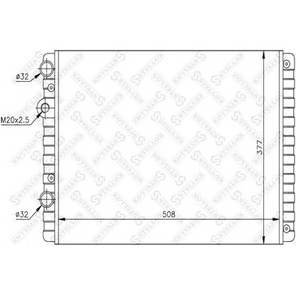 Zdjęcie Chłodnica, układ chłodzenia silnika STELLOX 1026418SX