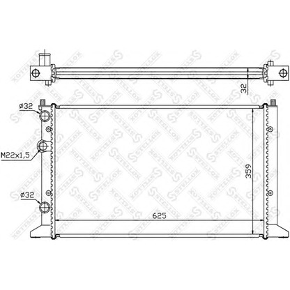 Photo Radiator, engine cooling STELLOX 1026426SX