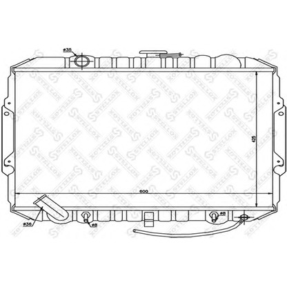 Foto Radiador, refrigeración del motor STELLOX 1026531SX