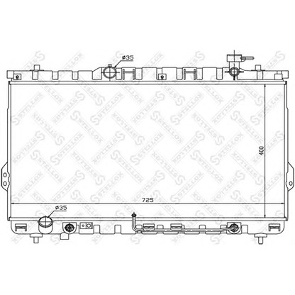 Photo Radiateur, refroidissement du moteur STELLOX 1026535SX