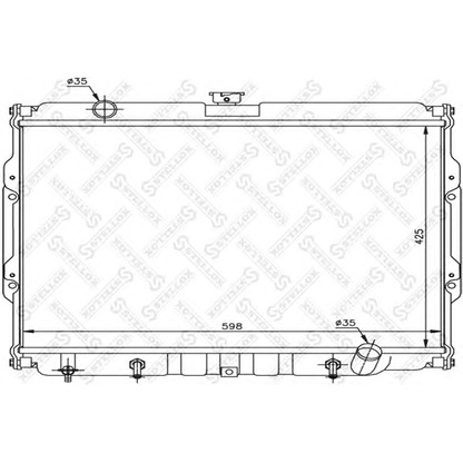 Photo Radiateur, refroidissement du moteur STELLOX 1026542SX
