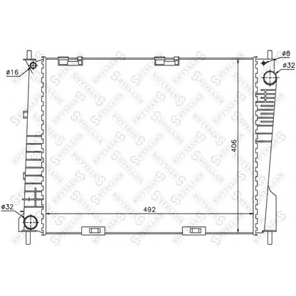 Photo Radiator, engine cooling STELLOX 1026563SX