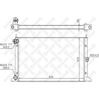 Foto Radiatore, Raffreddamento motore STELLOX 1026572SX