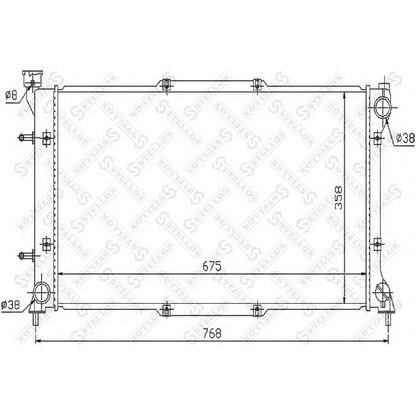 Photo Radiator, engine cooling STELLOX 1026639SX