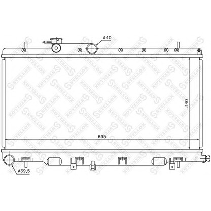 Photo Radiator, engine cooling STELLOX 1026643SX