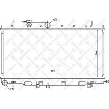 Photo Radiateur, refroidissement du moteur STELLOX 1026644SX