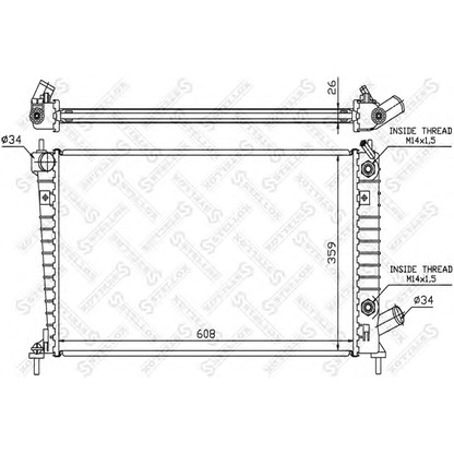 Foto Radiatore, Raffreddamento motore STELLOX 1026663SX