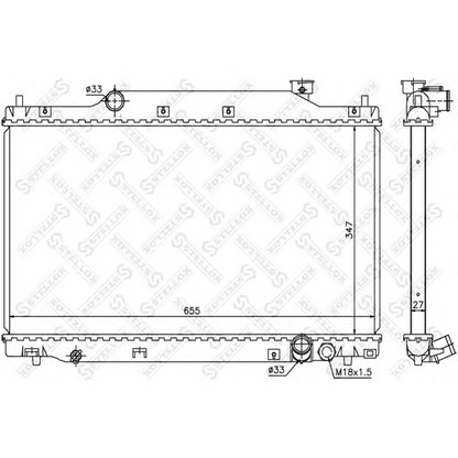 Foto Radiatore, Raffreddamento motore STELLOX 1026670SX