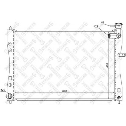 Foto Radiador, refrigeración del motor STELLOX 1026697SX