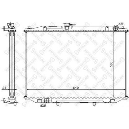 Foto Radiatore, Raffreddamento motore STELLOX 1026718SX