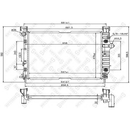 Photo Radiateur, refroidissement du moteur STELLOX 1026763SX