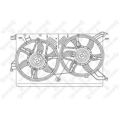 Foto Ventilador, refrigeración del motor STELLOX 2999056SX