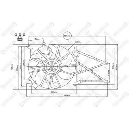 Foto Ventola, Raffreddamento motore STELLOX 2999098SX