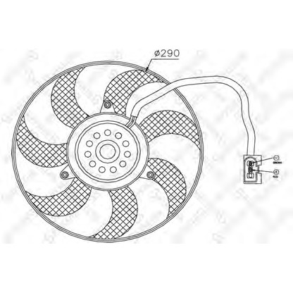 Photo Ventilateur, refroidissement du moteur STELLOX 2999262SX