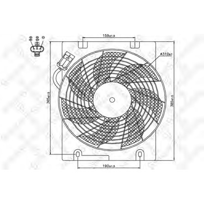 Zdjęcie Wentylator, chłodzenie silnika STELLOX 2999266SX