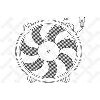 Photo Ventilateur, refroidissement du moteur STELLOX 2999277SX