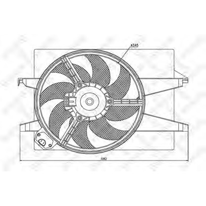 Photo Ventilateur, refroidissement du moteur STELLOX 2999324SX