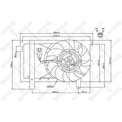 Photo Fan, A/C condenser STELLOX 2999411SX